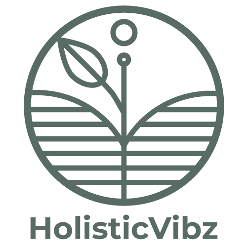 Logo de holisticVibz en verde
